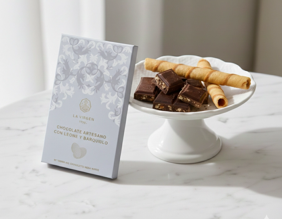 CHOCOLATES MARCOS TONDA I Artisan milk chocolate with wafer