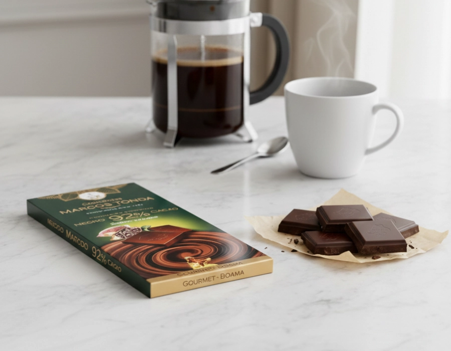 CHOCOLATES MARCOS TONDA I Gourmet dark chocolate Boama (92% cocoa)