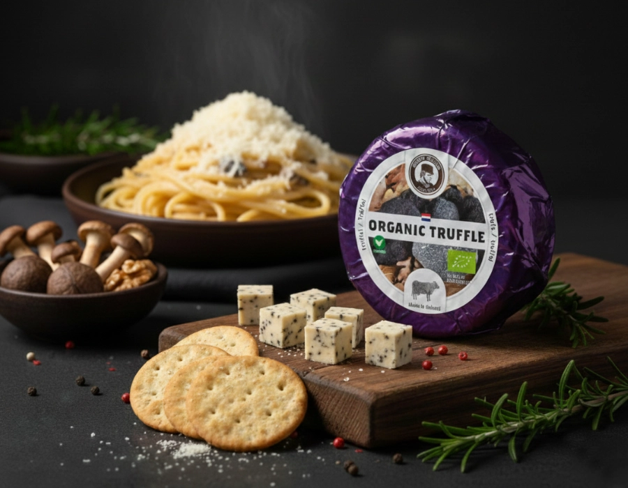Queso de vaca ecológico con trufa