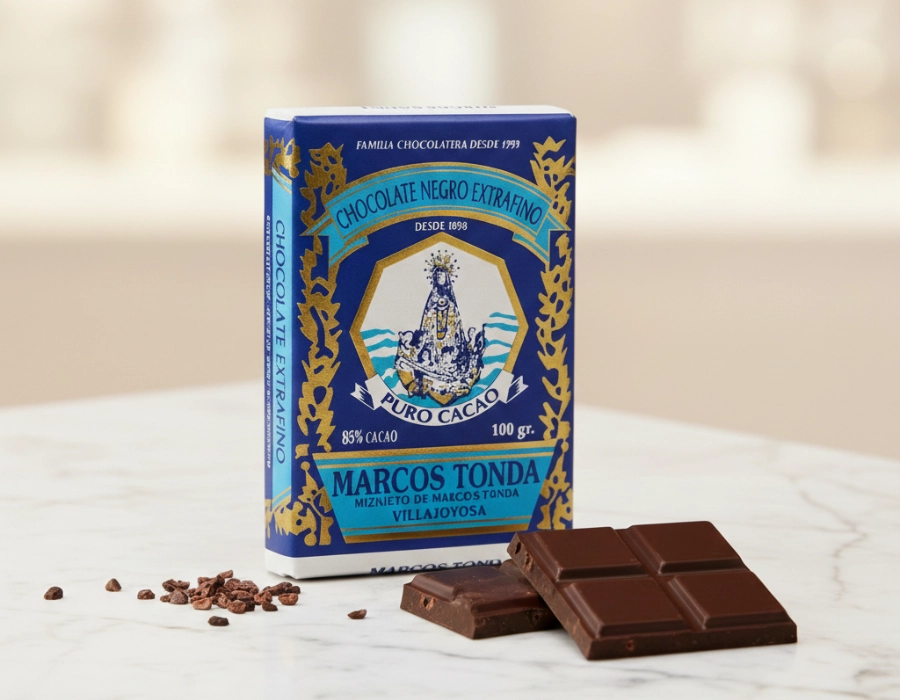 Chocolate negro extra fino artesanal y sin procesar - 55% cacao