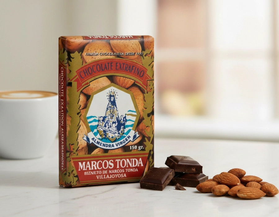 Marcos Tonda I Extra fine dark chocolate with Marcona almonds