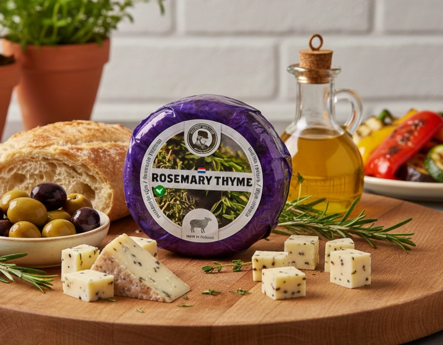 Queso de oveja con romero y tomillo