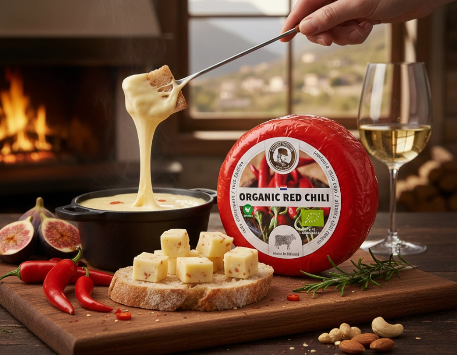Queso de vaca ecológico con chile