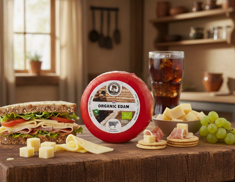 Biologische Koekaas volgens Edammer recipe 380 g