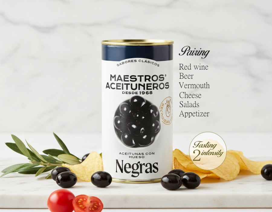 Black Olives with Stone