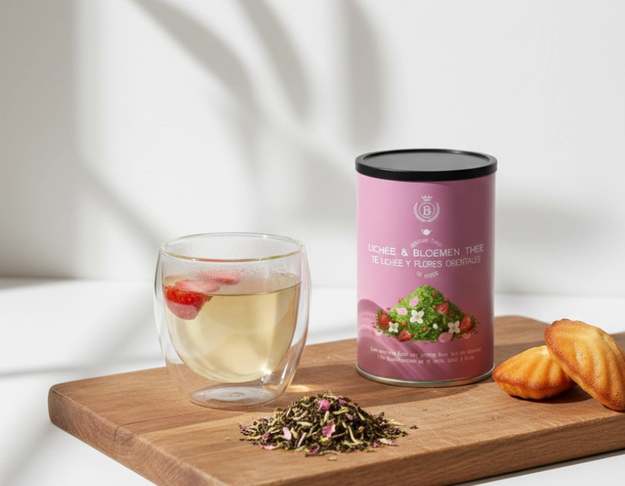 Té de lichi y flores