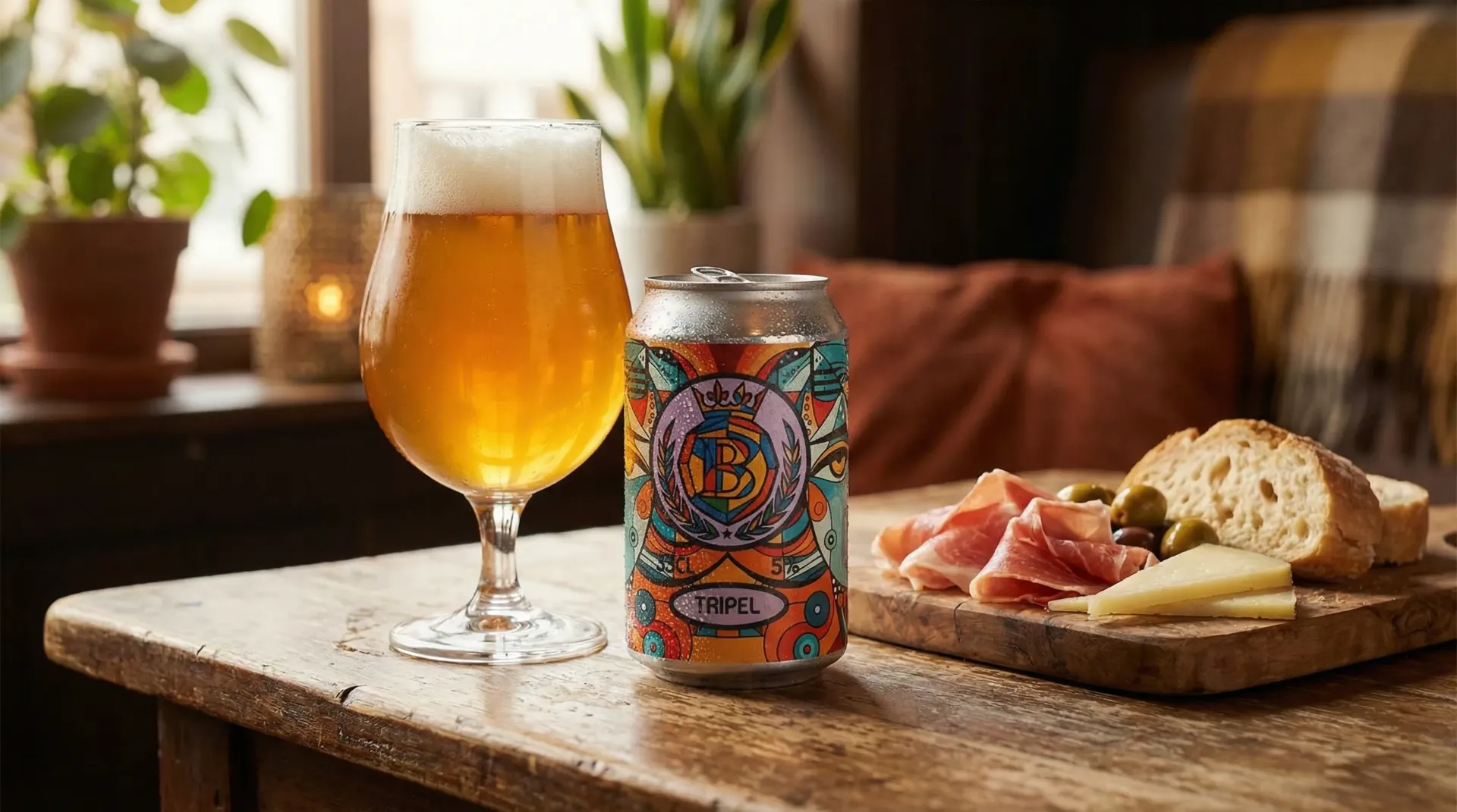 Brouwhoeve Tripel en lata