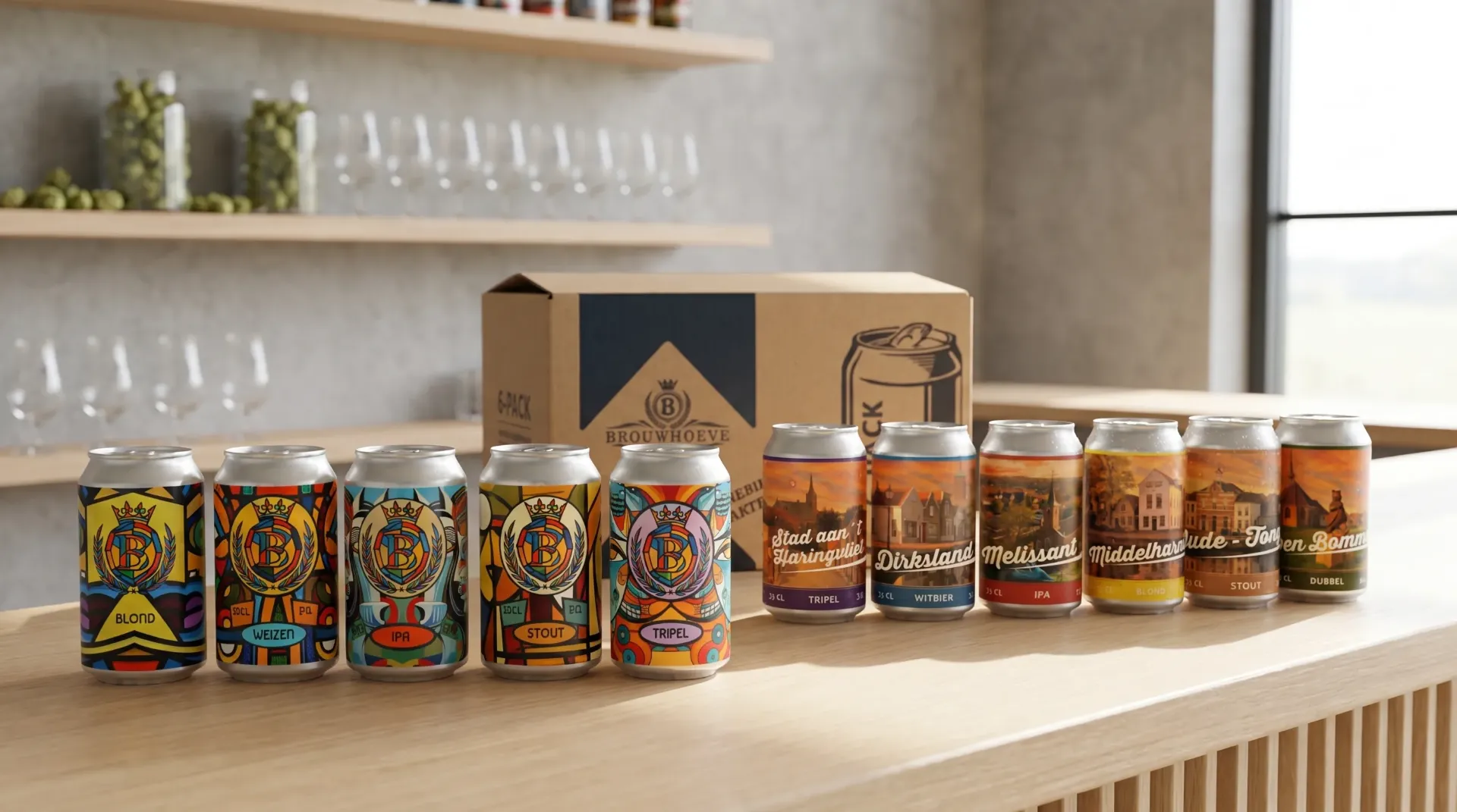 Stel je eigen 6-pack samen